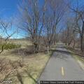 Female cyclist injured knee after fall on bike path