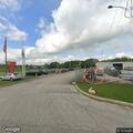 Pickup leaves road near Route 31 construction site