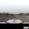 Traffic stop on red GMC Acadia at Kelly and Kenosha