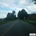 Railroad crossing arm stuck down on South Main