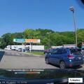 Vehicle hits guardrail at Lexington service plaza