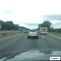 Disabled tractor trailer blocking lane on I-95