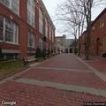 Disabled car in breakdown lane near Fresh Pond rotary
