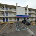 Vehicle crash at entrance of Warren Motel