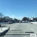 Car and bicycle crash at 14 Mile and North Washington