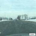 Gas spill and debris on Mound Road near 16 Mile