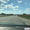 Trailer with flat tire on Highway 50 westbound