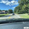 Highway crash and suspect search near Clark Road