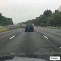 Work van stopped in I-95 median near Exit 86