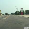 Semi and car crash near Subway corner in Le Mars