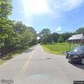 Tree leaning on communication wires on Mountain Road