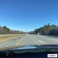 Bus fire on I-95 near Hampton Falls liquor store