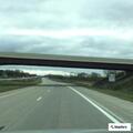Crash on shoulder near westbound I-69 rest area