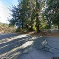 Cement cylinder blocking lane at Oak Glen and Harris
