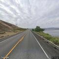 Beverly fire visible from location near WA-243 across river