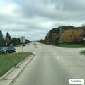 Vehicle stopped with hazards in left lane near Pewaukee