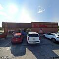 Natural gas odor reported in restroom at business