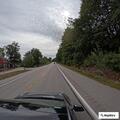 Vehicle using bright light on Route 125 in Epping