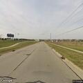 Silver SUV driving on wrong side of road