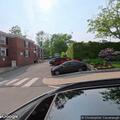 Person with knee abrasions treated near Main Street