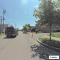Vehicle hits street light near Fairport pub