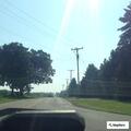 Lane blocked by road work near hill in Lisbon