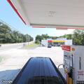 Multi-vehicle crash at Shell station, no injuries