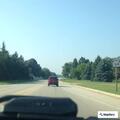 Traffic hazard in left turn lane at Lovers and 60