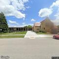 Possibly rabid baby raccoon outside church entrance