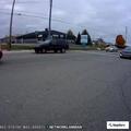 Suspicious car with covered plate at Walmart lot