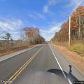 Smoking power line on Waterboro Road