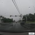Truck repeatedly crossing white line on Portland Road