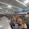 Broken water pipe at Walmart back room