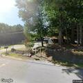 Broken utility pole with low wires on US Route 3