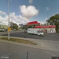 Traffic stop of truck towing camper on Ormsby