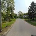 Fallen trees block Maple Road at Park Street