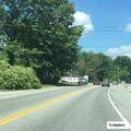 Swerving Mazda SUV causing traffic backup