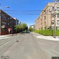 Cars blocking crosswalk work in no-parking zone