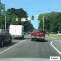 Car and motorcycle crash on Old County Road