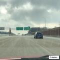 Truck reconnecting to trailer after highway crash