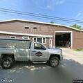 Disabled pickup truck with horse trailer on street