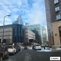 Commercial fire alarm at downtown hotel