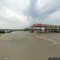 Parking lot crash with small fuel leak at Kwik Trip
