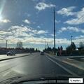 Woman tense at intersection declines transport