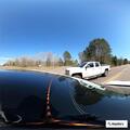 Mid-teen sitting on roadside near Hwy 63 in Shell Lake
