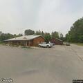 Motorhome with flat tire creating traffic hazard