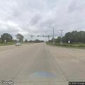 Motorcycle and car crash on East Fabyan Parkway