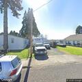 Mobile home fire with black smoke in Toledo