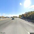 Disabled car on I-87 left shoulder in Nyack