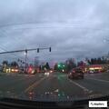 Speeding dark sedan on SE 272nd Street